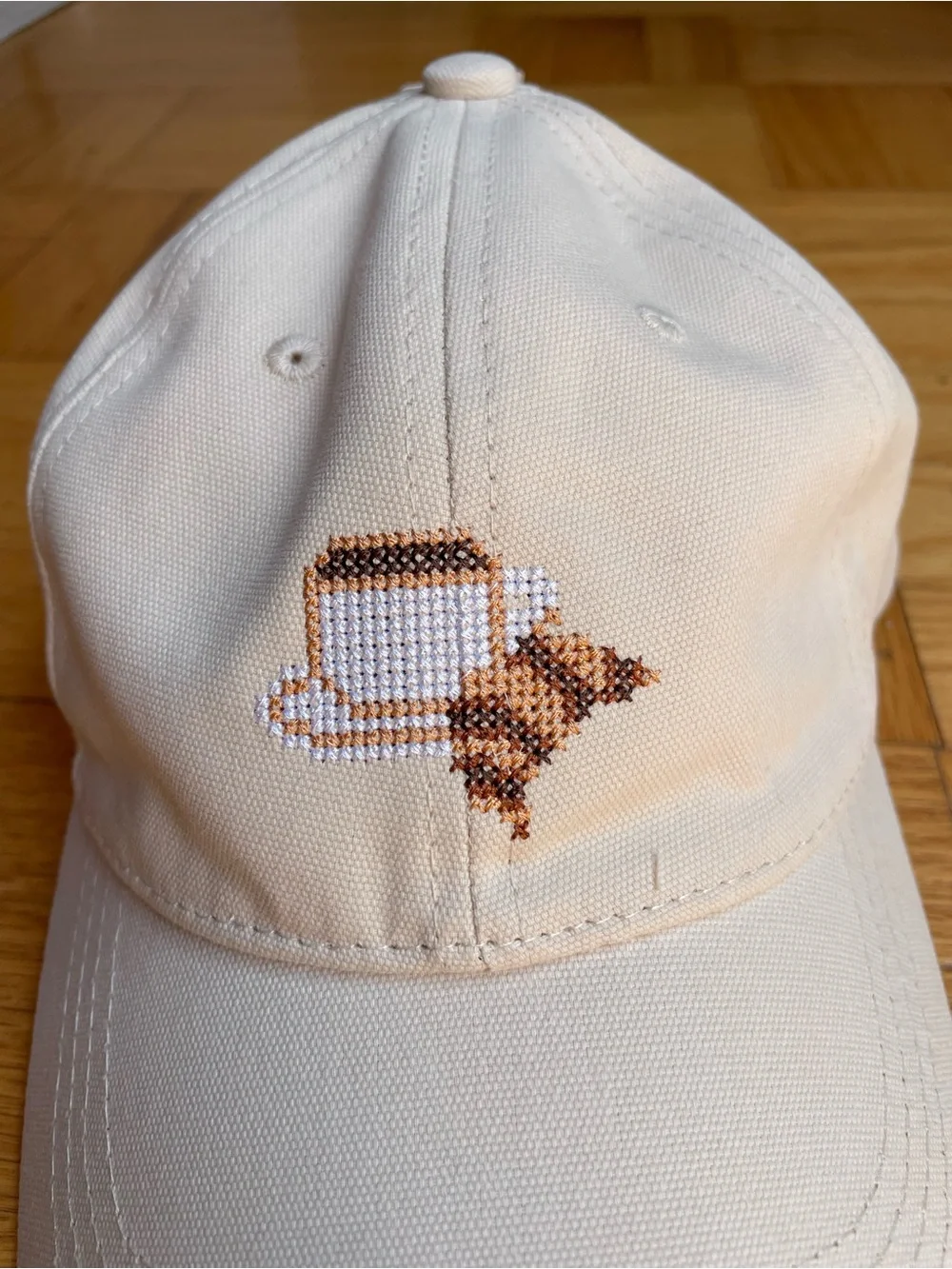 NWT Anthropologie Icon Embroidered Baseball Cap NEW